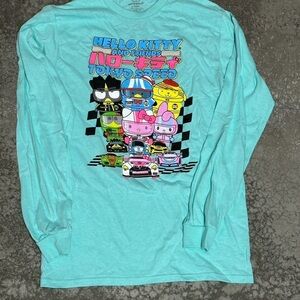 Hello Kitty and Friends Tokyo Speed Racing Long Sleeve Shirt Size Small New